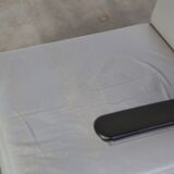 Vintage grey cow leather bauhaus design armchair by Ahrend de Cirkel