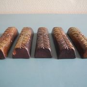 terracotta knife rests vintage table art set holders