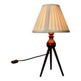 Lampe vintage en teck massif de severin hansen  1960