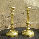 Pair of antique candle holders