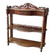 19th century English console – Solid mahogany and veneer – Sculptures