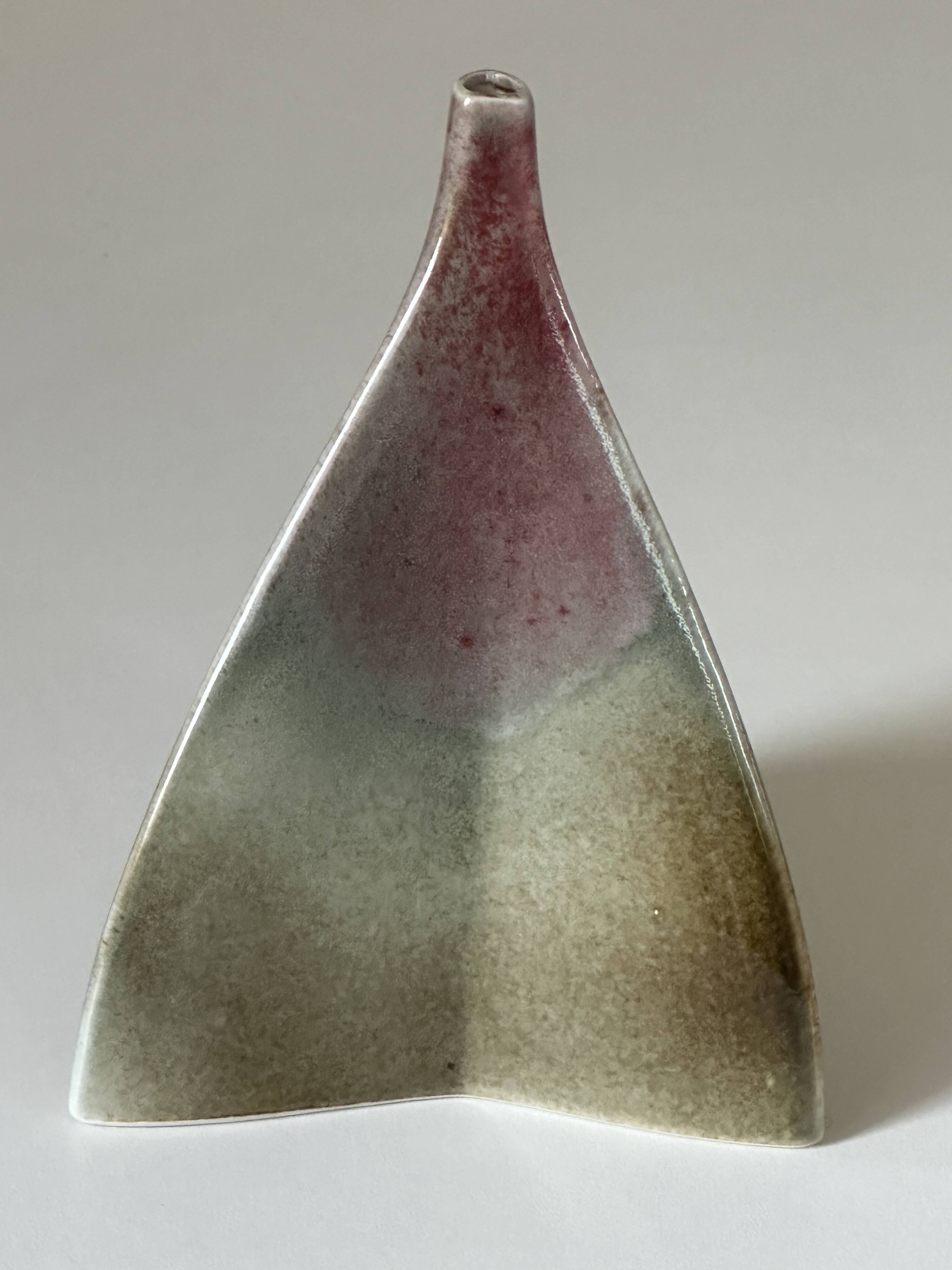 Ceramic vase virebent design 1970s