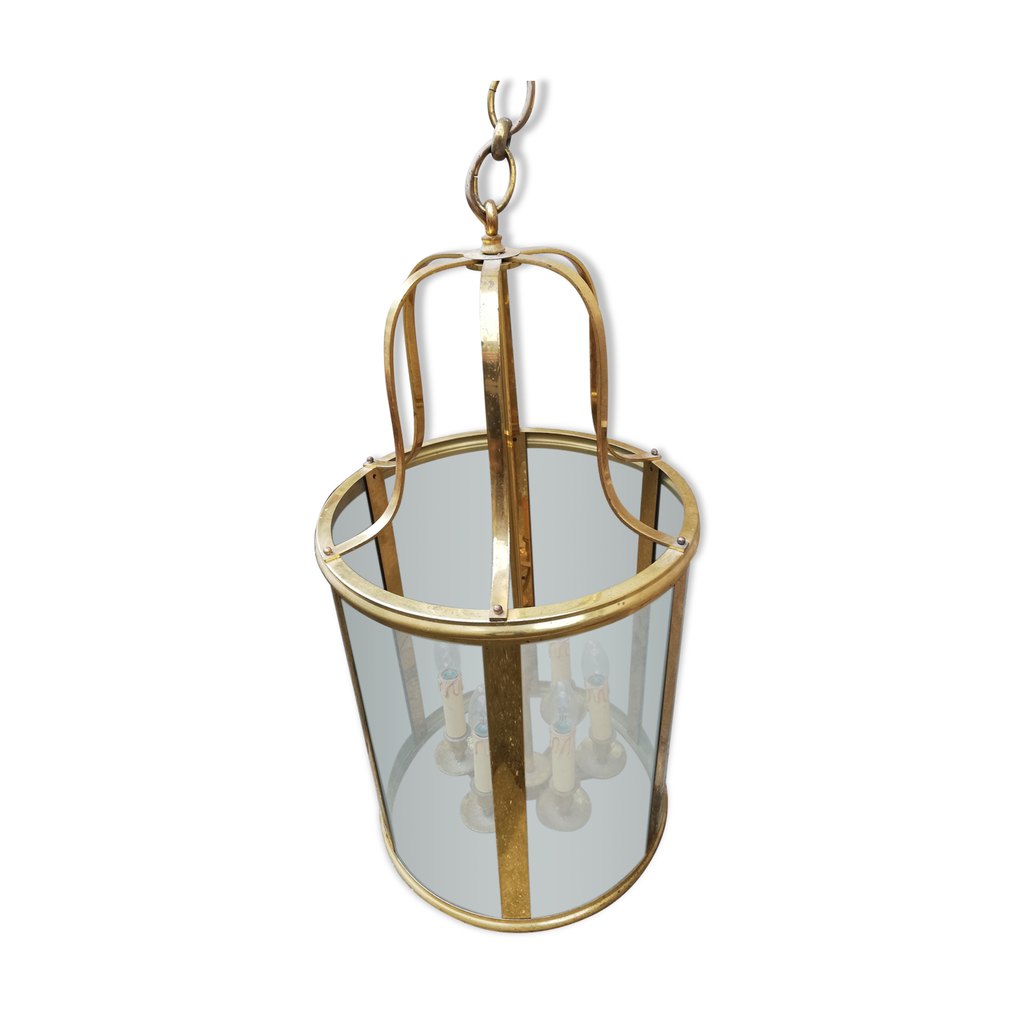 Vintage brass lantern