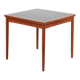 Rosewood / leather dining / gaming table by Poul Hundevad
