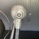 Jieldé lamp with 2 arms, clear matte varnish, industrial vintage.