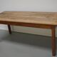 Table à manger rustique en chêne antique du début du 20e siècle.