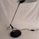 Lampe vintage postmoderne Aluminor noir et argenté