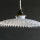 Opaline suspension pleated edges delivered with new-socket cable and old claw