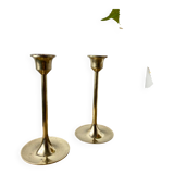 Vintage brass candle holders