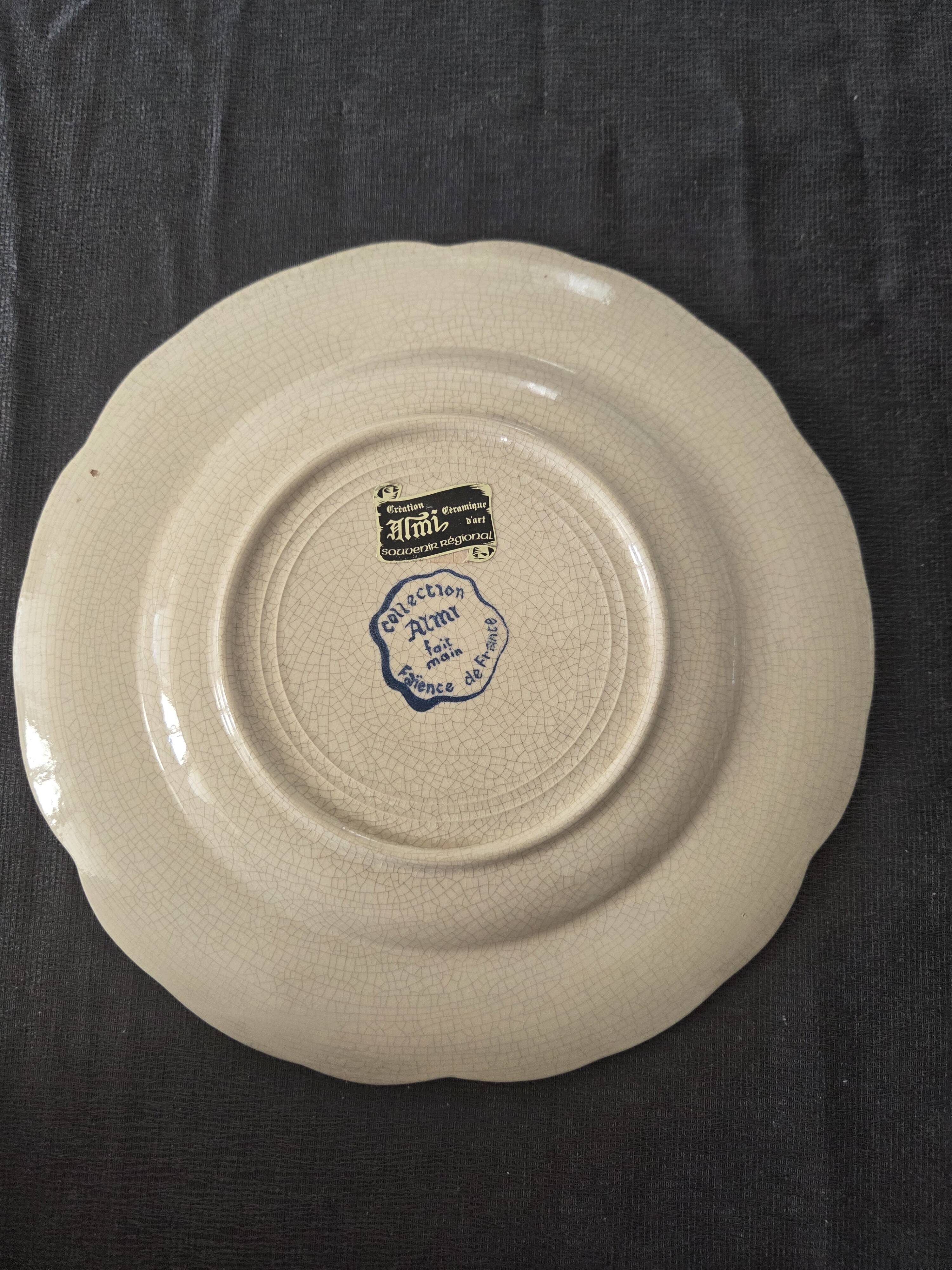 Almi handmade faience plate