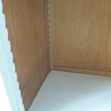 Vintage Parisian wardrobe re-enchanted in pearl gray with waxed finish.