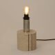 Pied de lampe de table en travertin par Fratelli Mannelli Italie c. 1970