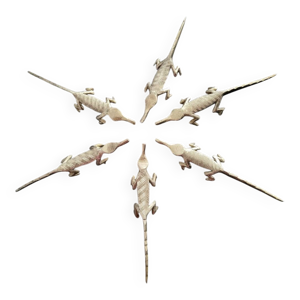 6 porte-couteaux vintage,