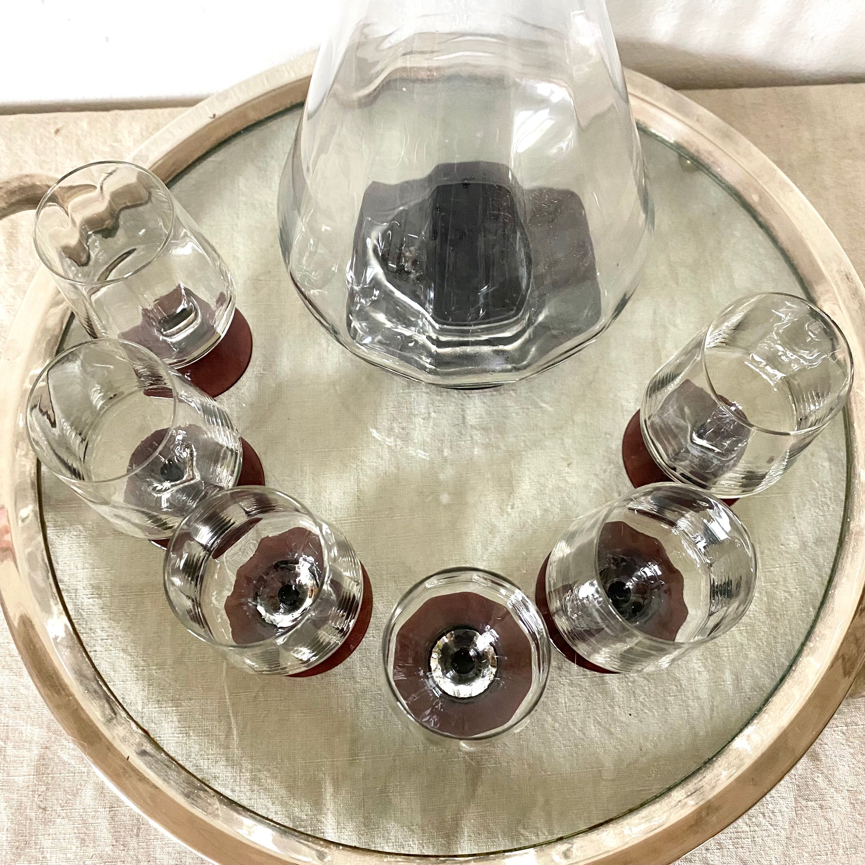 Carafe Vallerysthal and its 6 glasses