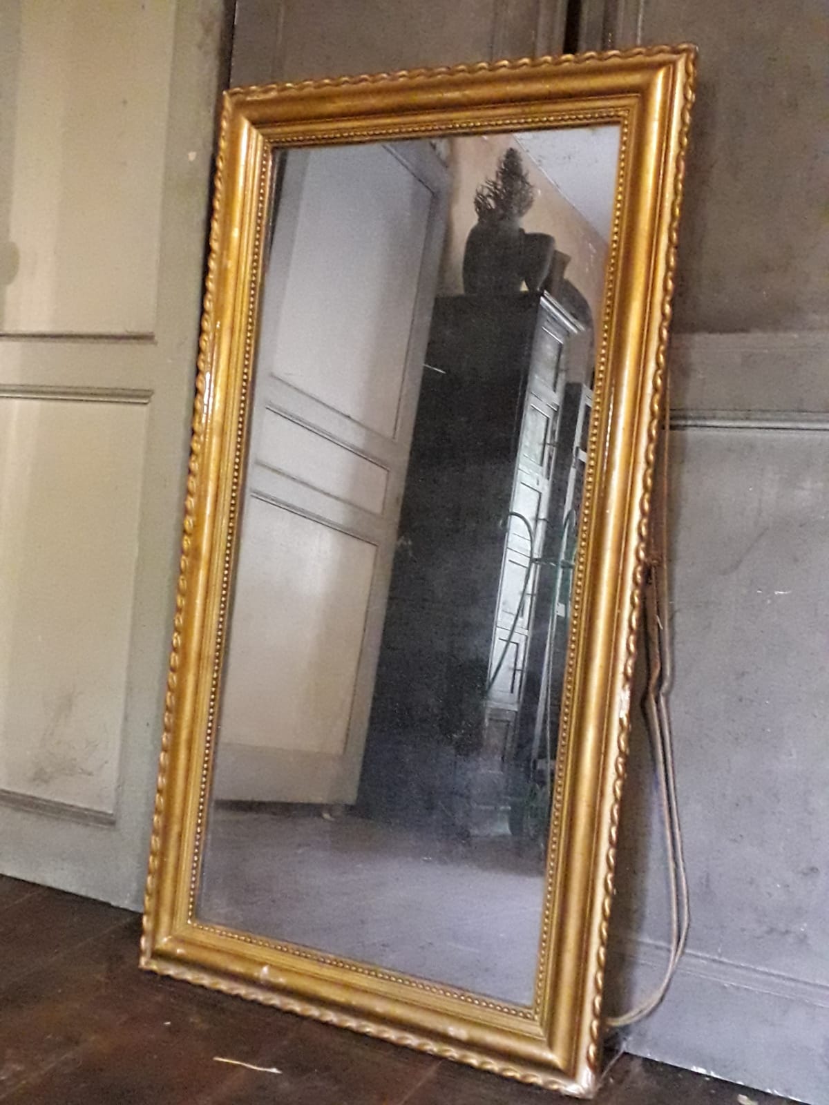 Golden mirror  65x123cm