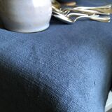 Grey tinted hemp harvest tablecloth