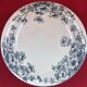 Gien opaque porcelain compote, Anemones 23.2 x 11 cm