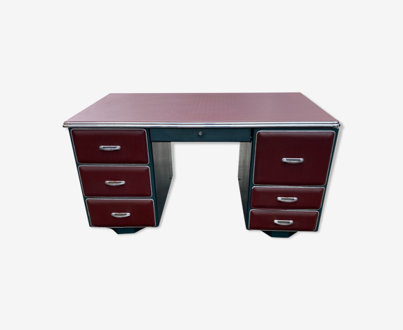 Bureau métallique par mauser Werke Waldeck 1950s