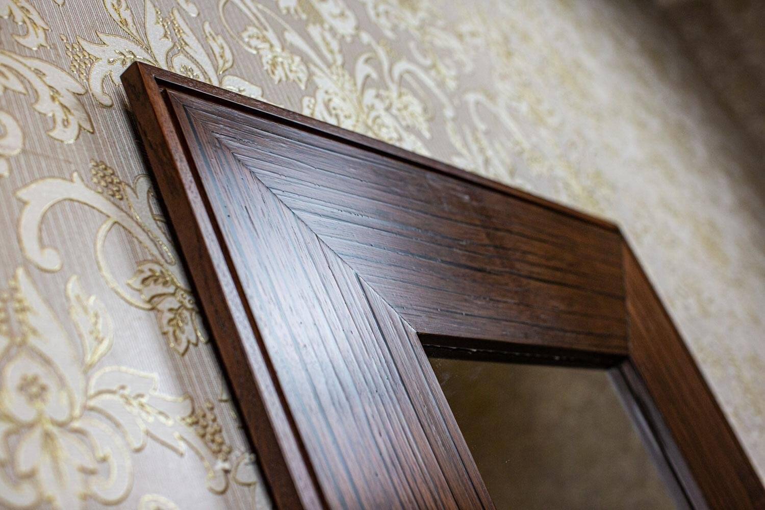 Antique Mirror in Exotic Wood, 1890s