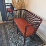 Napoleon bench in velvet 2 seats