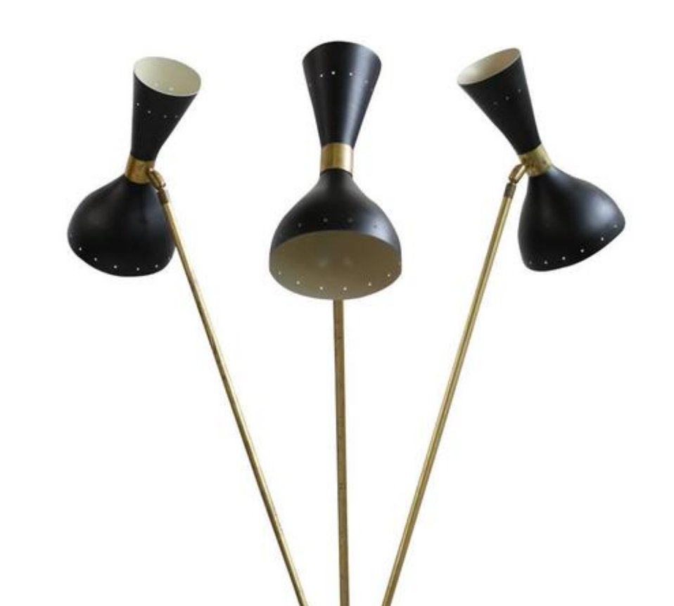 Floor lamp in the style of the Italian creations of the 50s