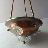 Ancienne lampe suspension, en laiton, Ezan