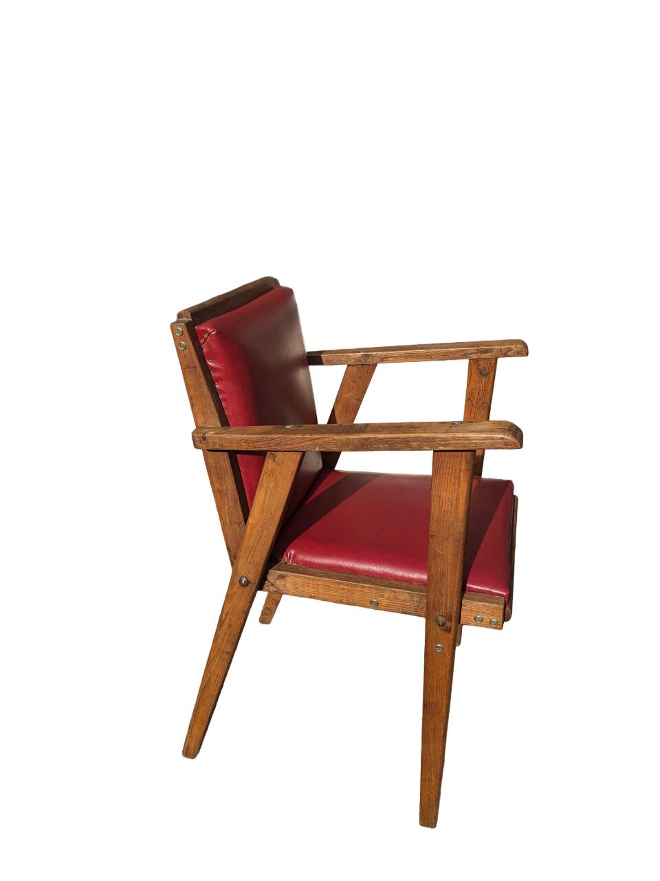 Fauteuil bridge à pieds compas, années 50