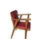 Fauteuil bridge à pieds compas, années 50