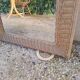 Vintage rattan and wrought iron mirror