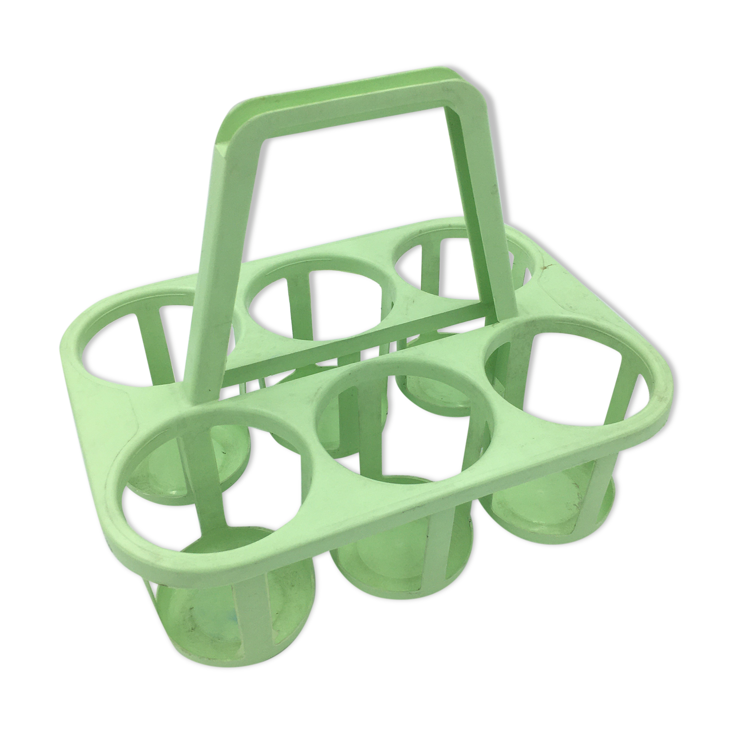 Vintage anise green bottle holder