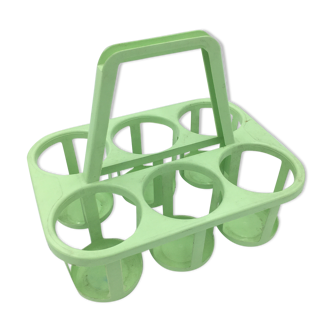 Vintage anise green bottle holder