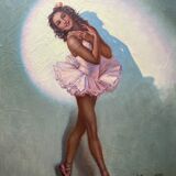 Table HST "Young dancer" André DAVID (XIX-XX) Opera