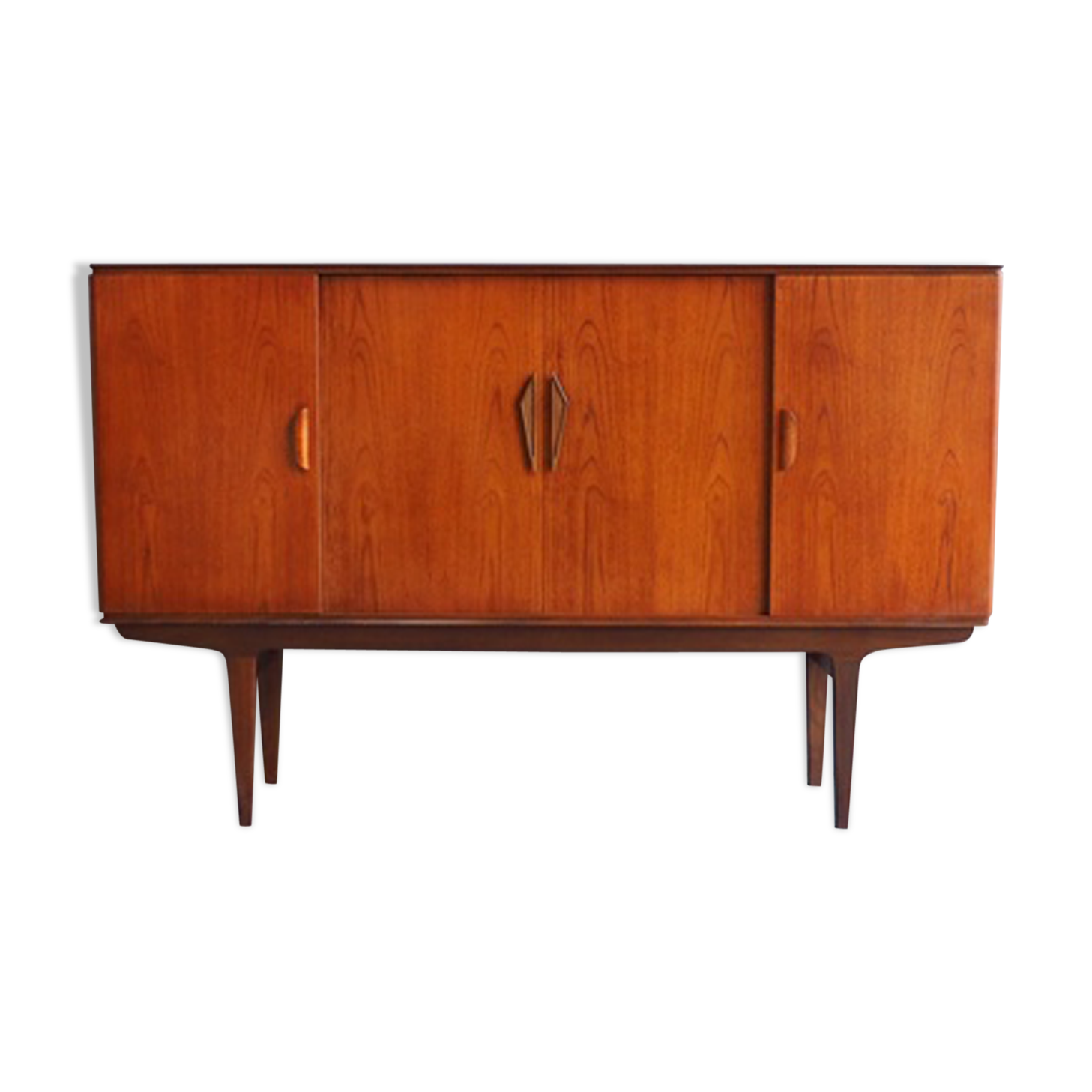 Buffet en teck des années 1930-60