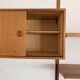 Ensemble mural modulable teck blond danois des années 60/70