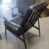 Pair of THONET armchairs boomerang model