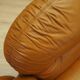 Orange leather sofa, Space Age design, 1960s, production: Italy