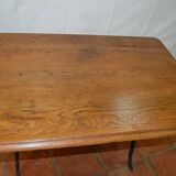 Bistro table with a cast iron base