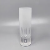 Ice Bucket with 6 Glasses in Hand Cut Lead Crystal by Kristal. Made in Italy 1960