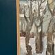 Swedish Oil on Canvas – “Winter Forest” – Signed – Vintage & Framed