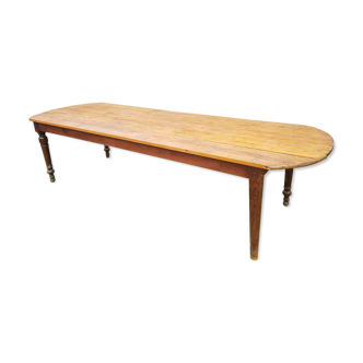 Table de ferme ancienne  en pin 3 mètres