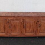 Antique wooden sideboard with 4 doors