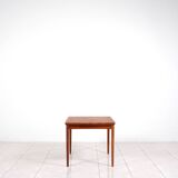 Rosewood / leather dining / gaming table by Poul Hundevad