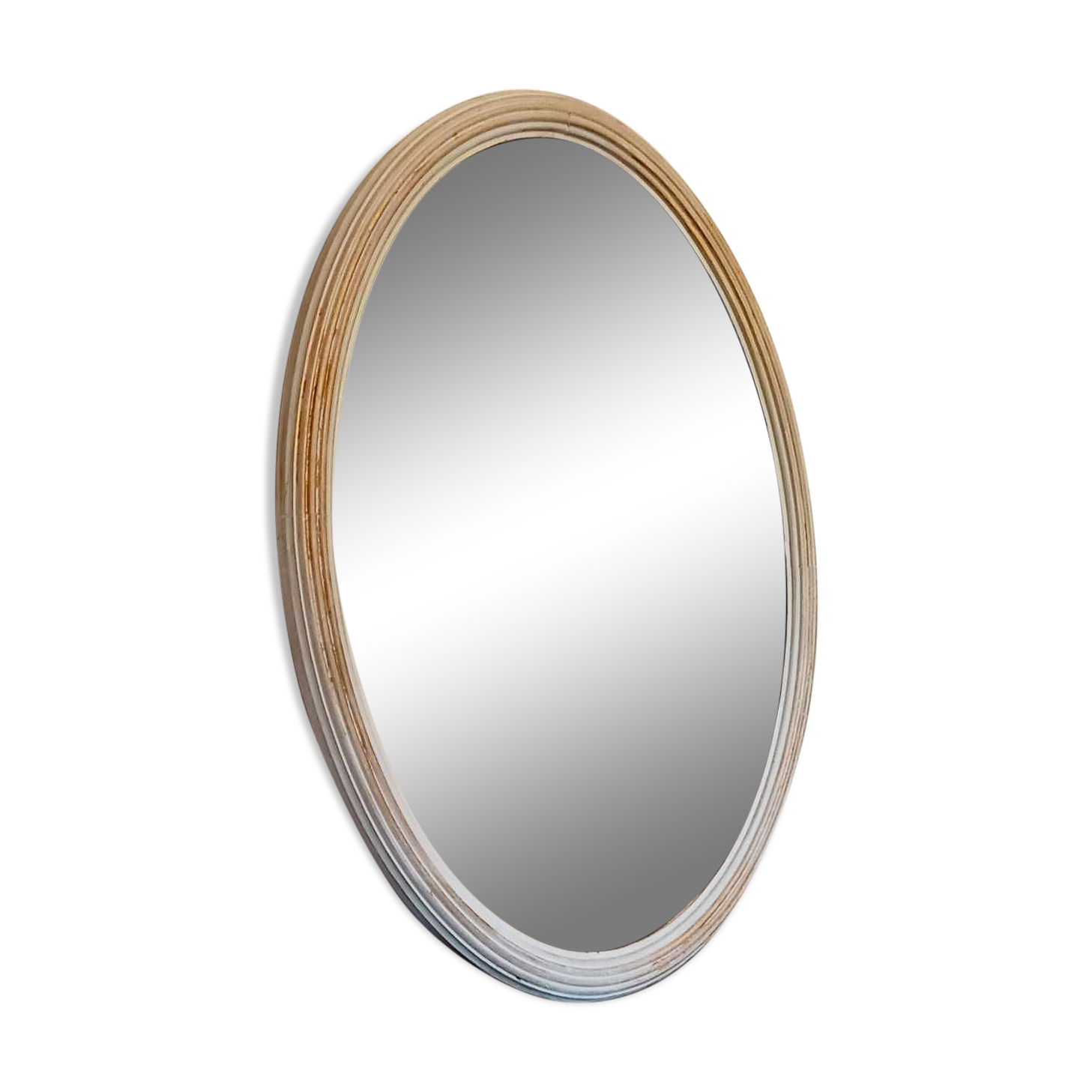 Bevelled antique dressing table mirror