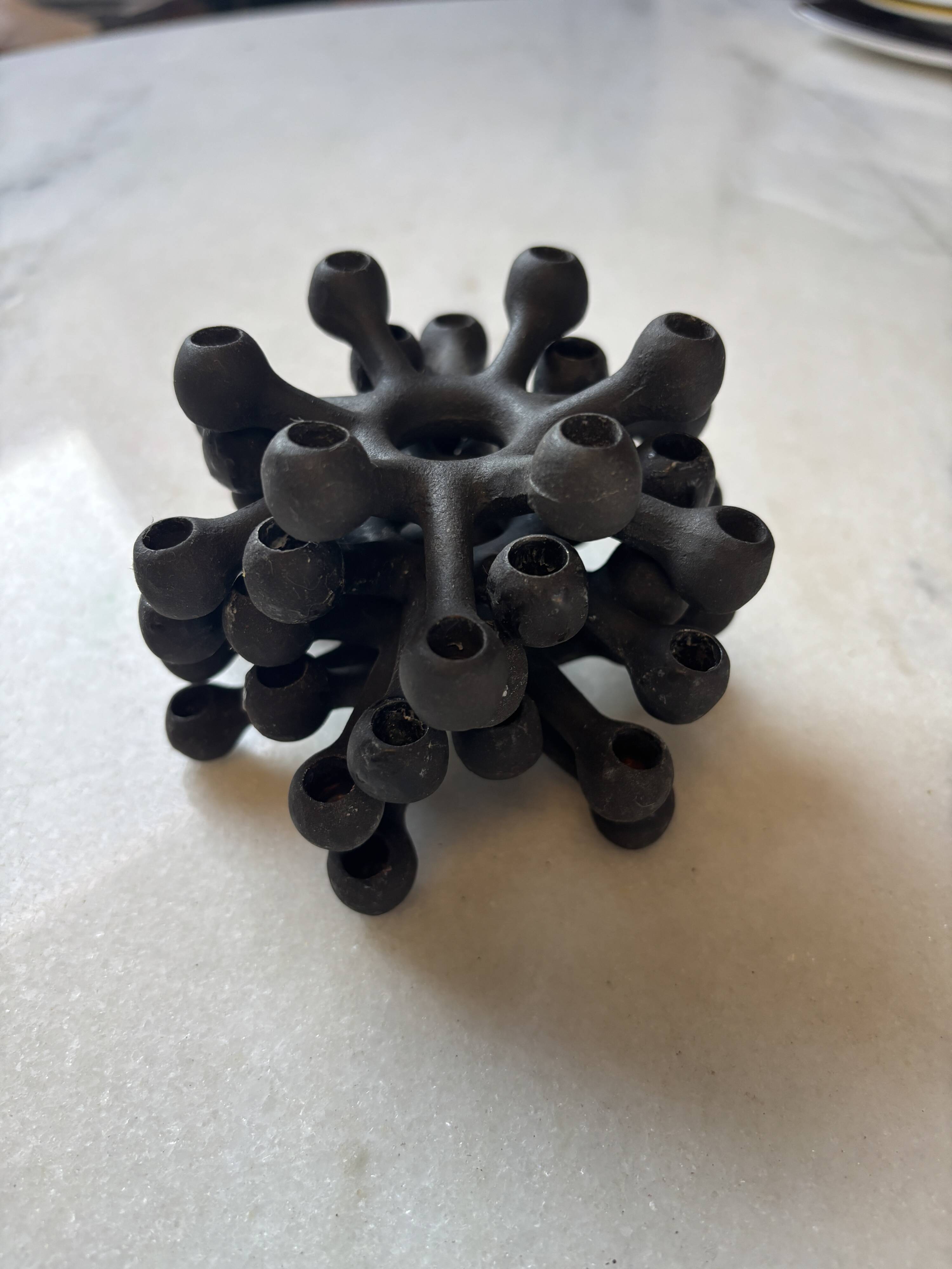 4 "Spider" candle holders by Jens Quistgaard for Dansk Designs, Scandinavian 1960s.