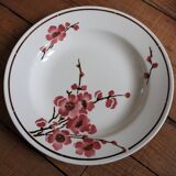 Set of 6 Terre de Fer St Amand "cherry" deep plates