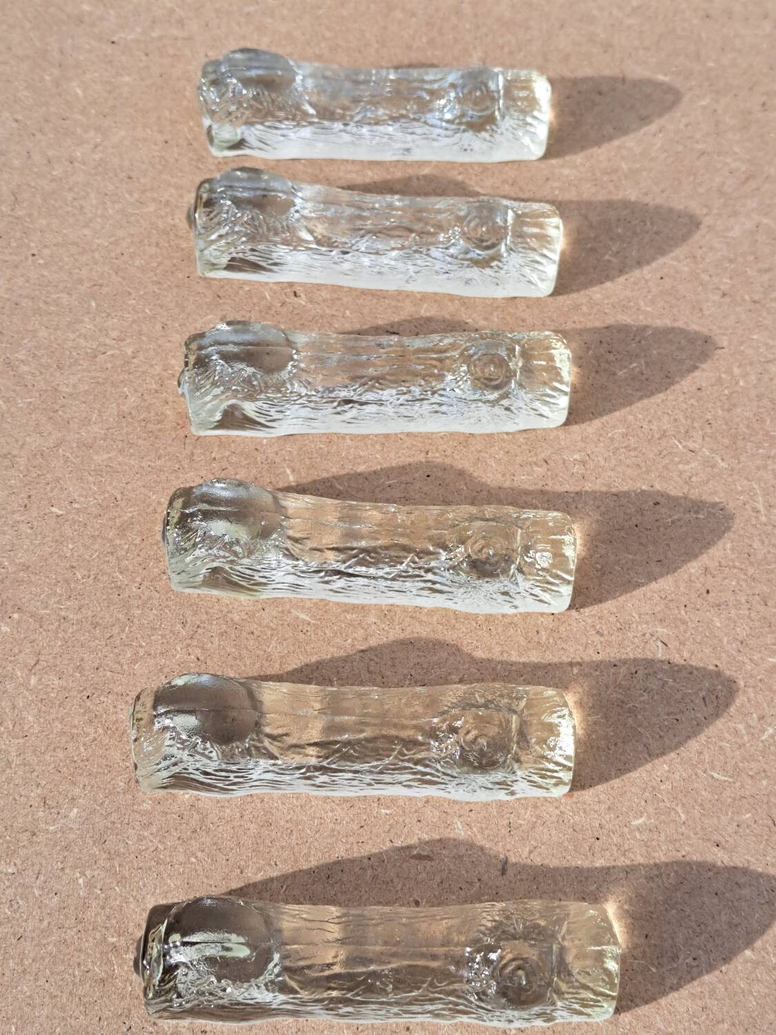 6 Vintage crystal knife holder