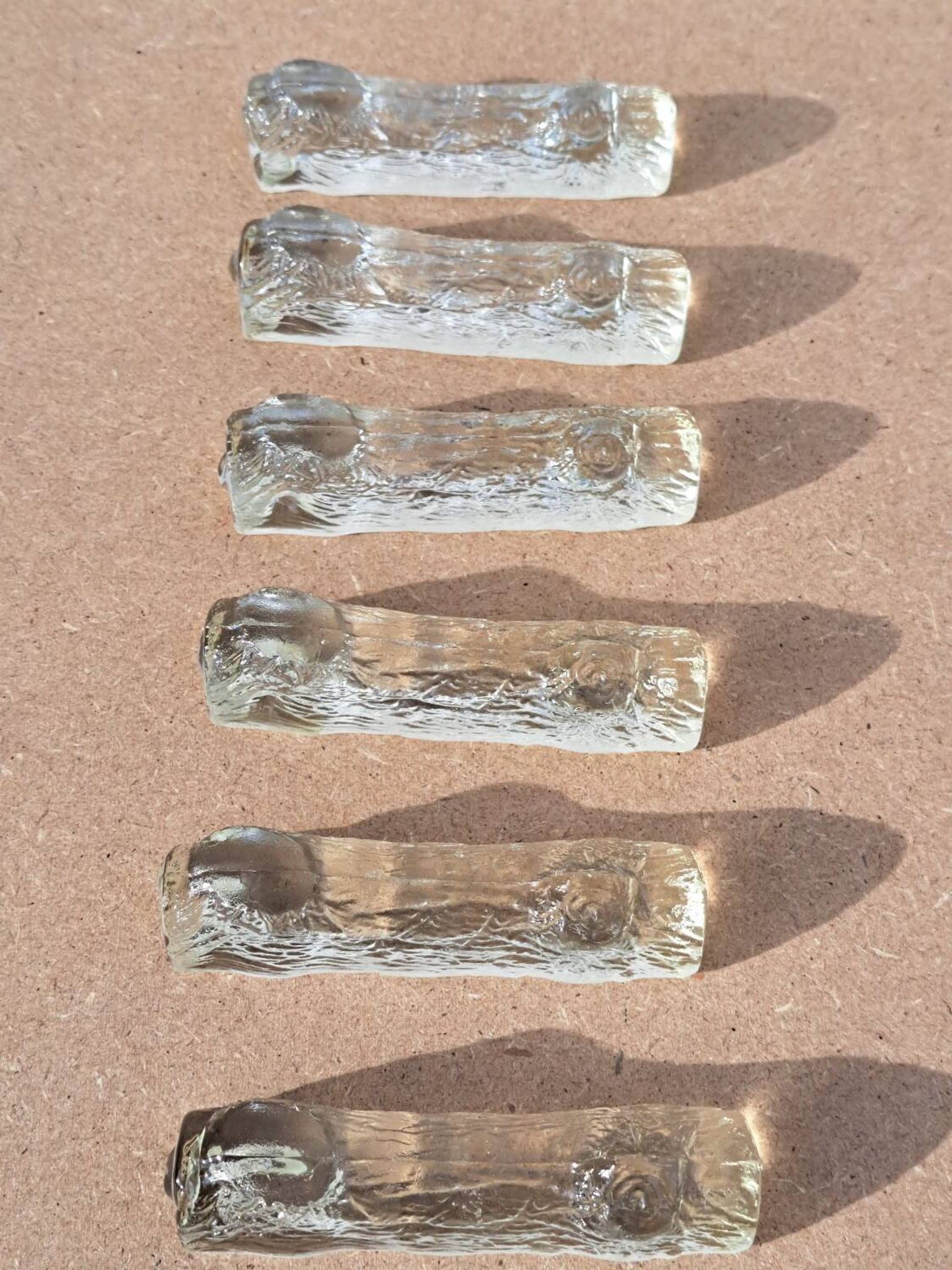 6 Vintage crystal knife holder