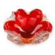 Cendrier, Murano, verre rouge, Barovier & Toso, Italie, années 1950
