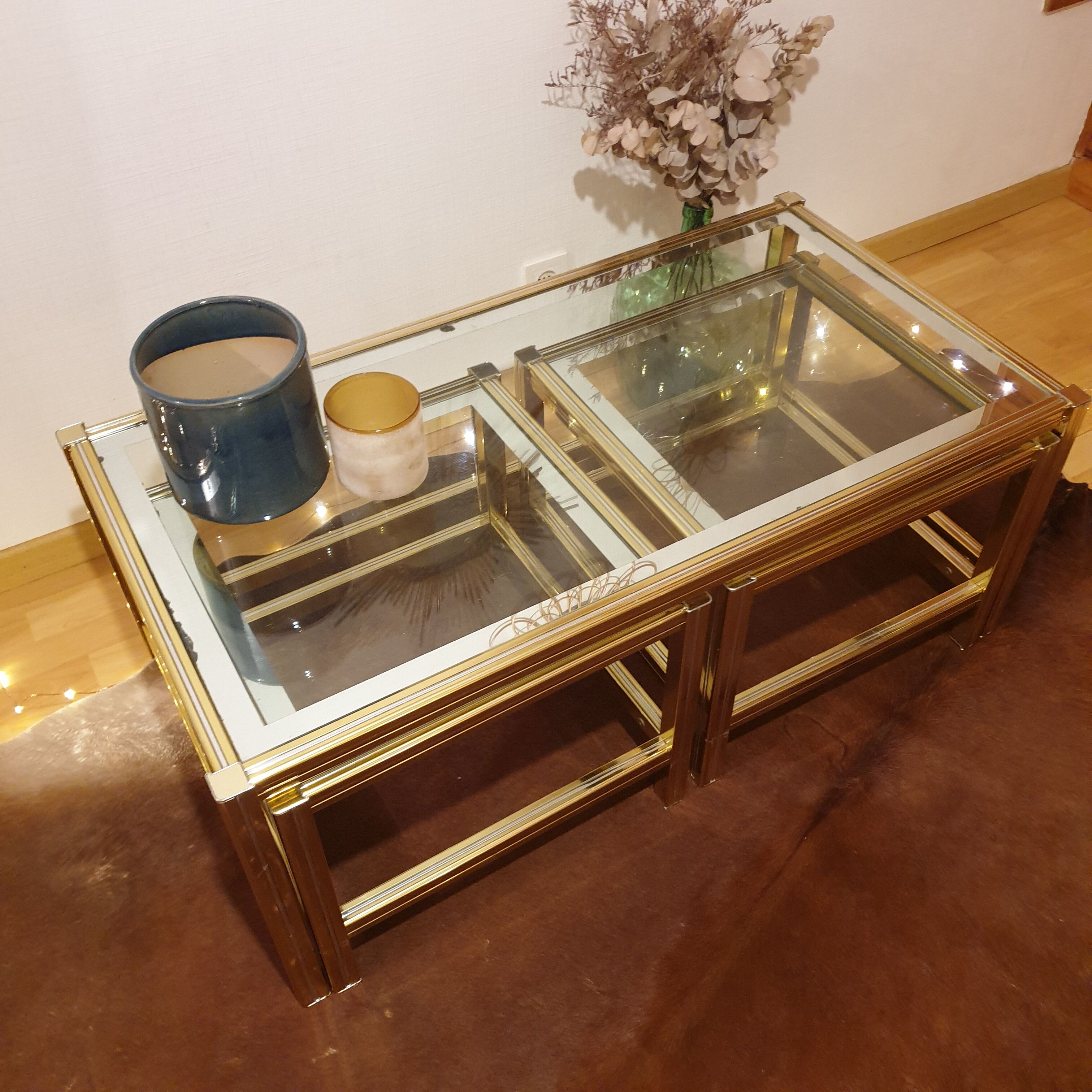 Tables gigognes Rochebobois vintage