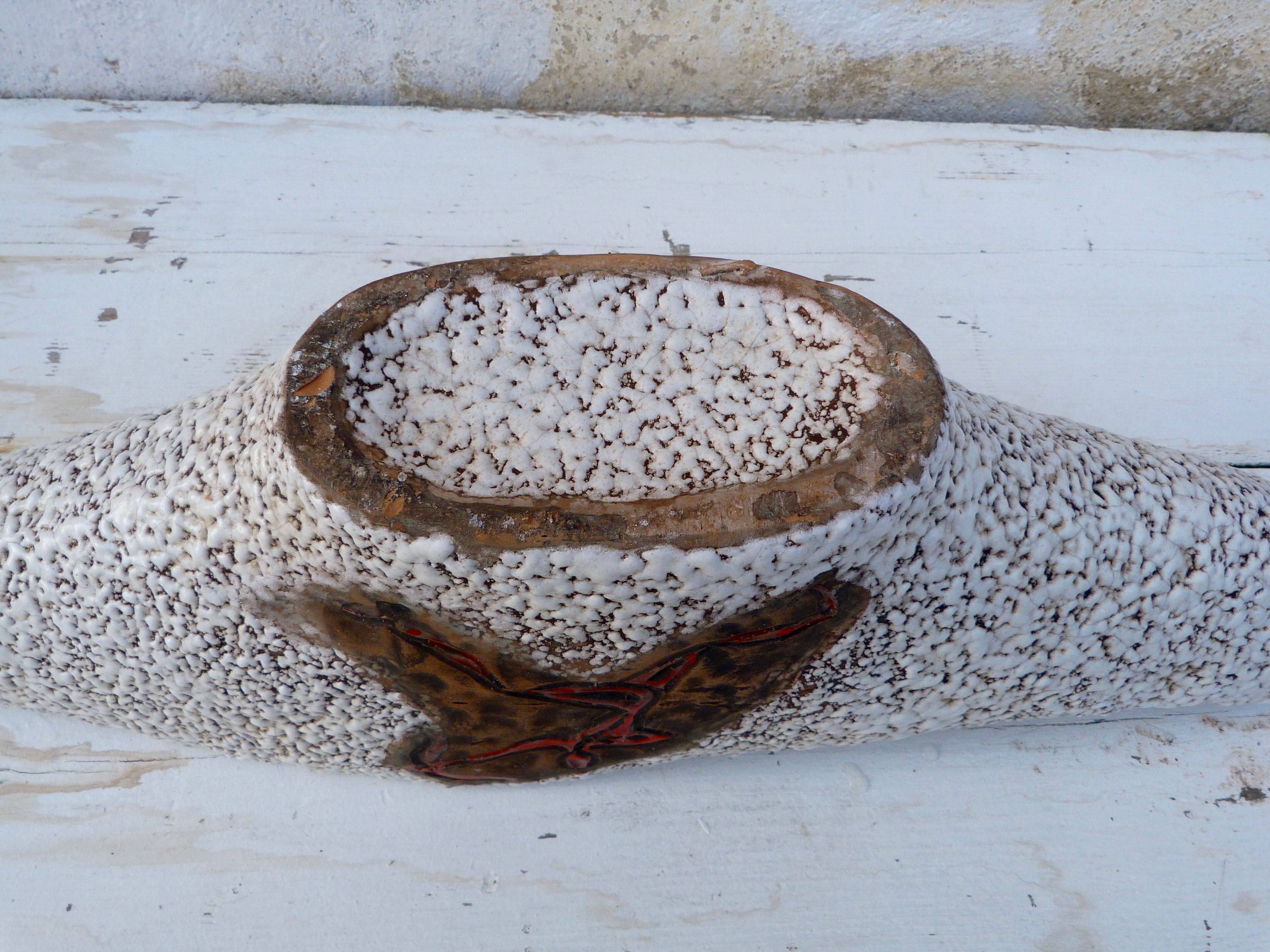 Large fruit cup Vallauris fat lava vintage 1950/1960